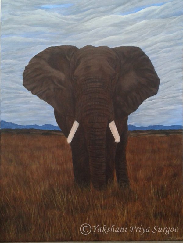 Acrylic Painting - African Elephant