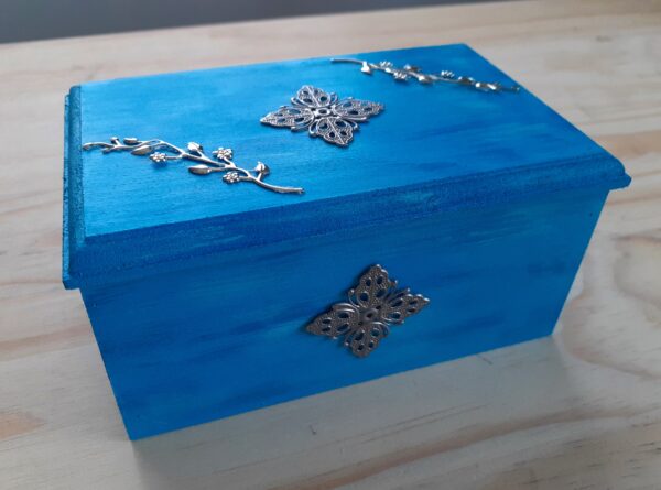 Wooden Box Blue