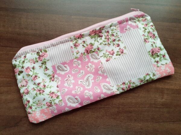 Floral Patchwork Pattern Pencil Case